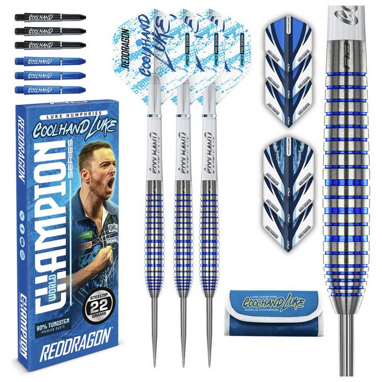 Red Dragon Luke Humphries Coolhand darts 22g, UK version