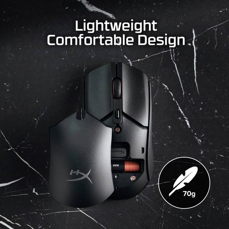 HyperX Pulsefire Haste 2 Core wireless gaming mouse white, UK version