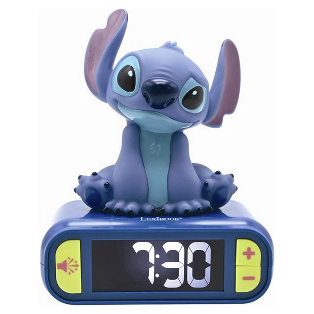 Disney Stitch nightlight alarm clock, imported from the UK