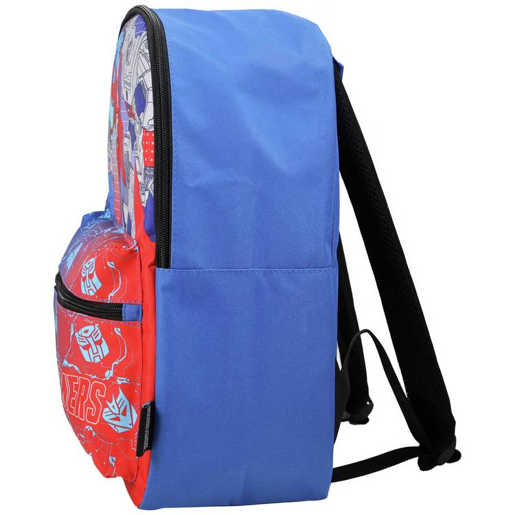Hasbro Transformers backpack in blue with 9 litre capacity, imported from the UK