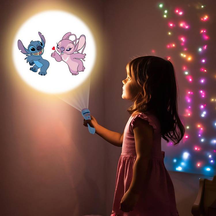 Disney Stitch Story Teller Projector Torch with discs (British brand)