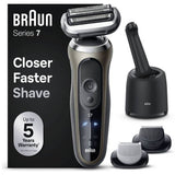 Braun Series 7 cordless electric shaver wet and dry use (British brand)