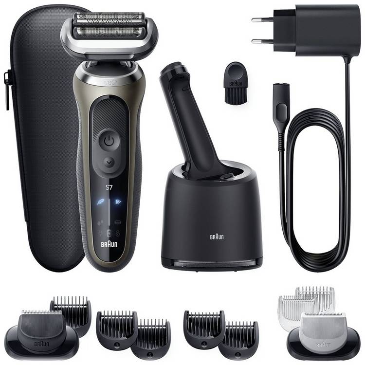 Braun Series 7 cordless electric shaver wet and dry use (British brand)