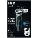Braun Series 7 cordless electric shaver wet and dry use (British brand)