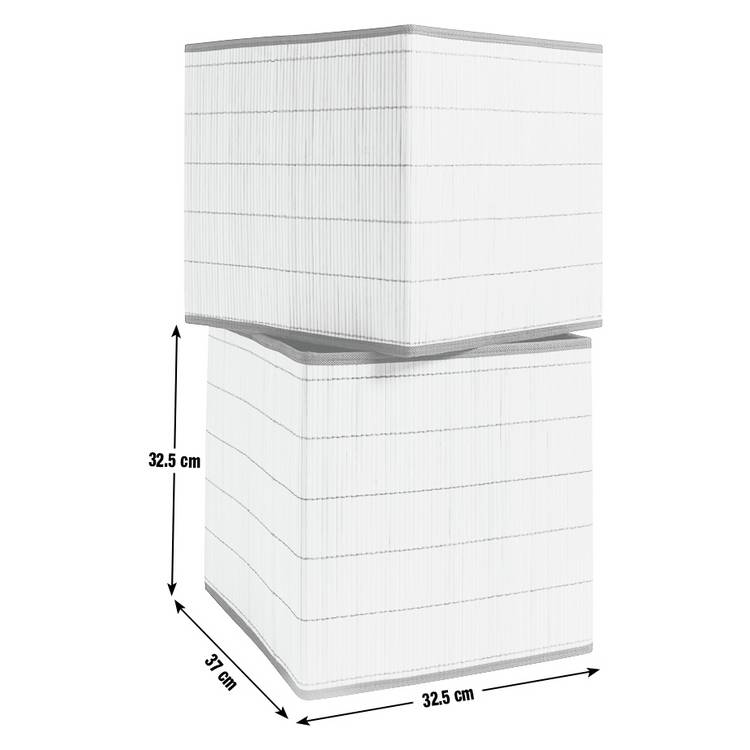 Habitat natural bamboo storage boxes set of 2, UK version