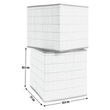 Habitat natural bamboo storage boxes set of 2, UK version
