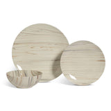 Habitat Marble Slip 12 piece dinner set cream, imported from the UK