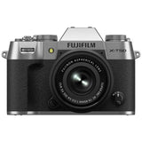 Fujifilm XT50 silver mirrorless camera with XC15-45mm lens (British brand)