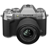 Fujifilm XT50 silver mirrorless camera with XC15-45mm lens (British brand)