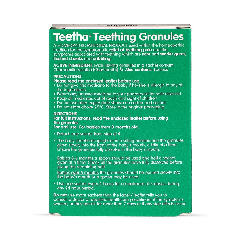 Teetha teething granules 24 sachets - British product