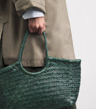 Dragon Diffusion large leather woven Nantucket tote bag (British brand)