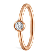 Harrods Maria Tash Gold and Diamond Scalloped Single Hoop Earring (9.5mm)- Buy online at McGrocer