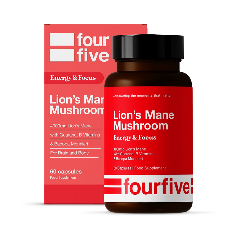 Fourfive Lion's Mane supplement 60 capsules - British product