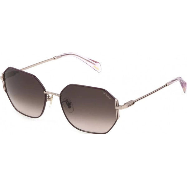 Police brown SPLF35 sunglasses, imported from the UK