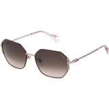 Police brown SPLF35 sunglasses, imported from the UK