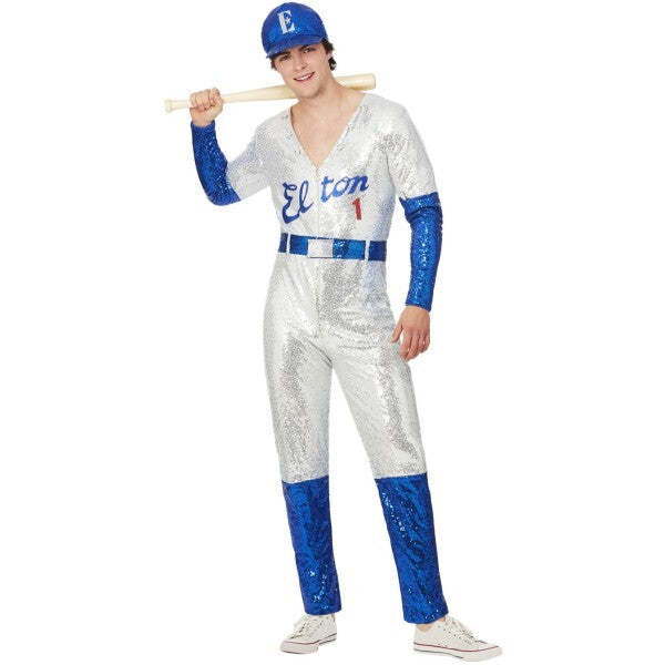 Smiffys Elton John deluxe sequin baseball costume (British brand)