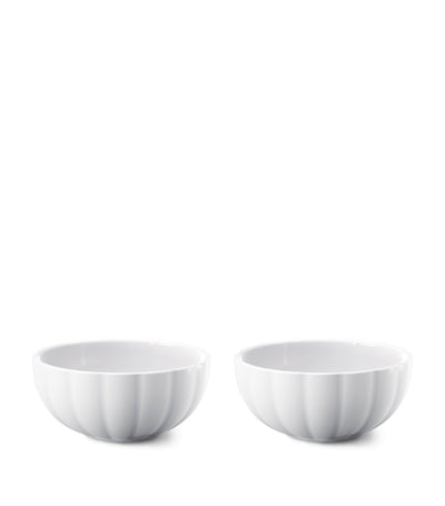 Harrods Georg Jensen Porcelain Bernadotte Petit Bowl Set of 2 Porcelain Serving Bowls- Buy online at McGrocer
