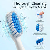 Livingandhome electric toothbrush with 4 brush heads white, imported from the UK