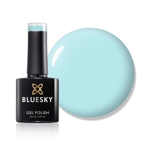 Bluesky water games gel polish pastel blue - British product