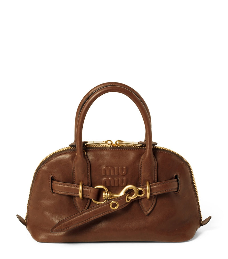 Miu Miu Aventure lambskin top-handle bag UK version