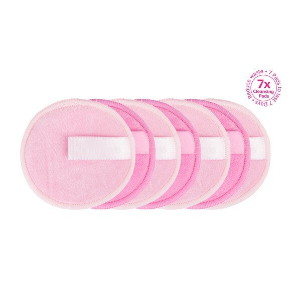 Brushworks reusable microfibre cleansing pads 7 pack, imported from the UK