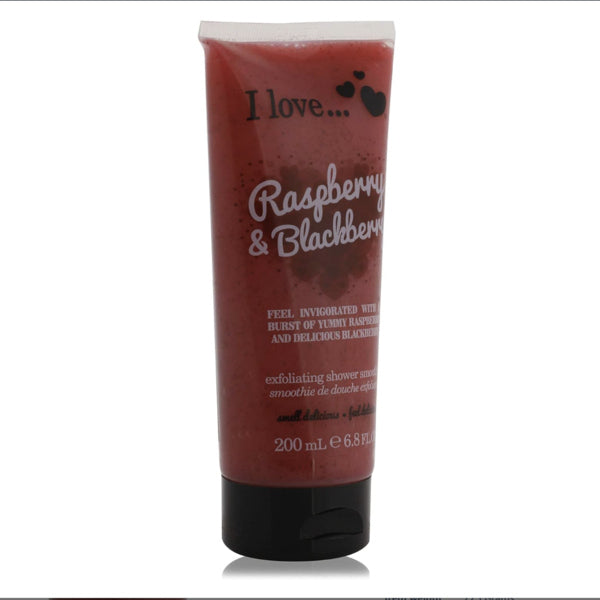 I Love Originals Shower Smoothie Raspberry Blackberry 200ml, imported from the UK