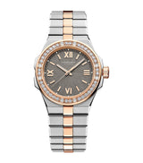 Harrods Chopard Alpine Eagle Watch Rose Gold, Stainless Steel and Diamond 33mm- Buy online at McGrocer