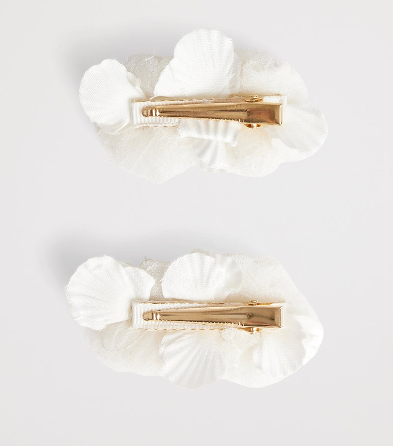 Bonpoint embellished hair clips with floral appliqués for children, UK version