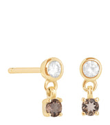 Harrods Astrid & Miyu Yellow Gold-Plated Charm Stud Earrings- Buy online at McGrocer
