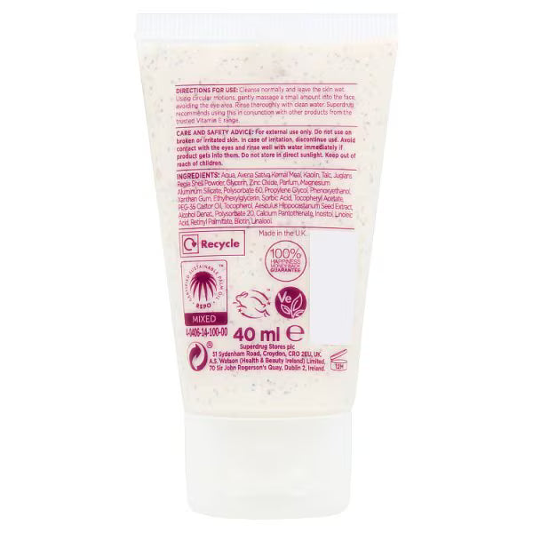 Superdrug Vitamin E Gentle Oatmeal Body Scrub Mini (British brand)