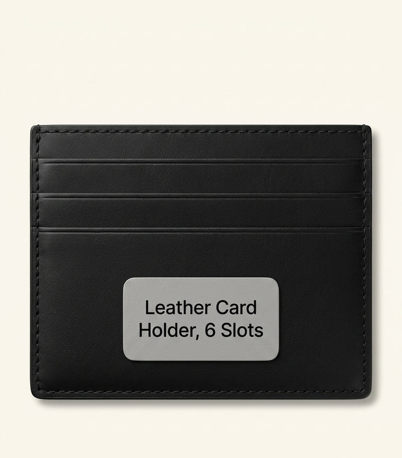Prada leather card holder with six card slots - British product