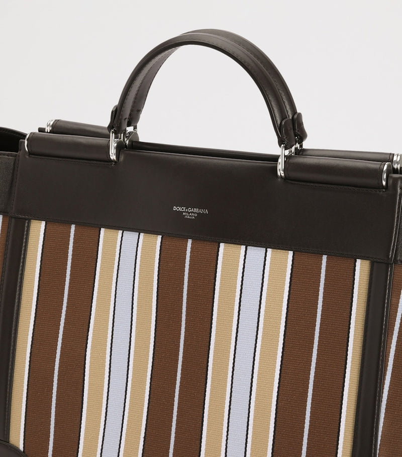Dolce&Gabbana striped Sicily tote bag, imported from the UK