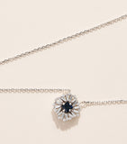 Suzanne Kalan white gold diamond sapphire necklace (British brand)