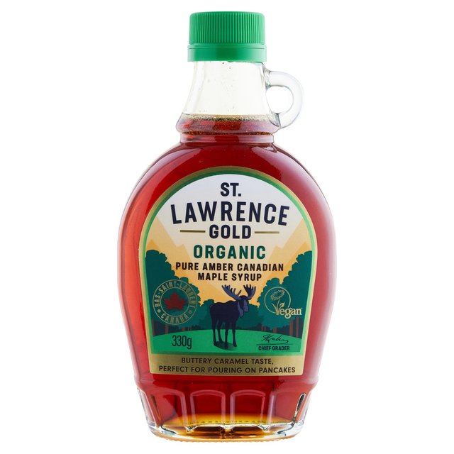 St Lawrence Gold Organic Pure Maple Syrup Amber 330g GOODS M&S