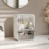 Livingandhome Makeup Organizer Mirror White 24.5cm, UK version