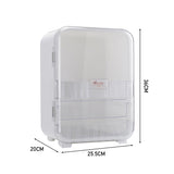 Livingandhome Makeup Organizer Mirror White 24.5cm, UK version