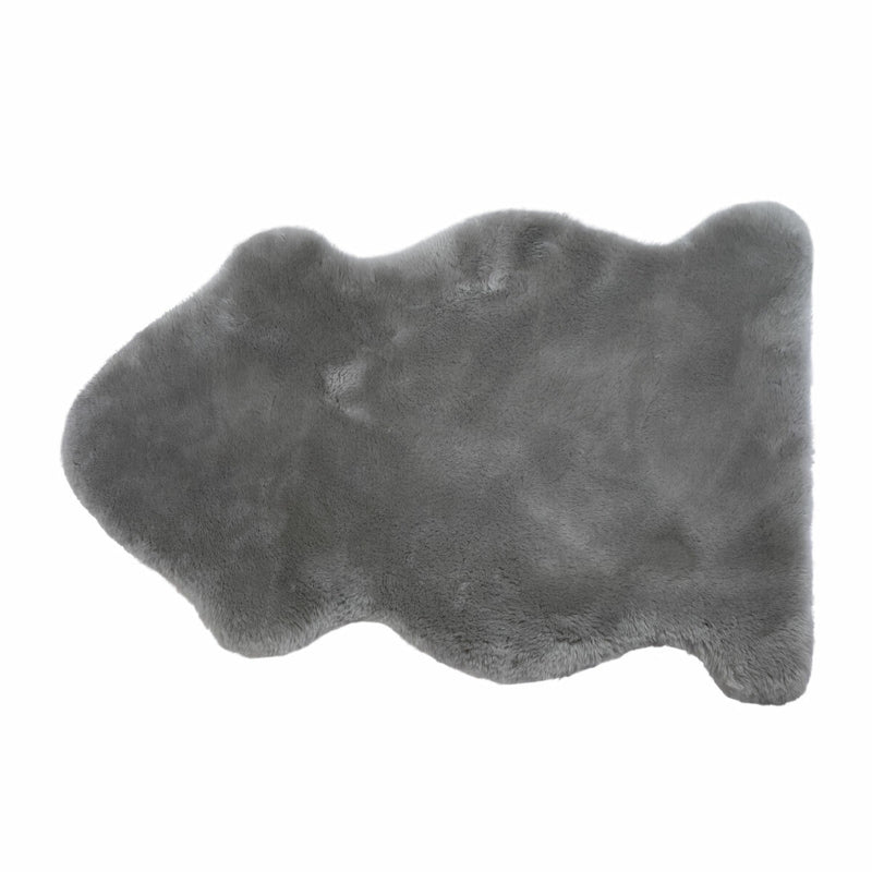 Windward genuine sheepskin rug in grey 60x95cm - British product