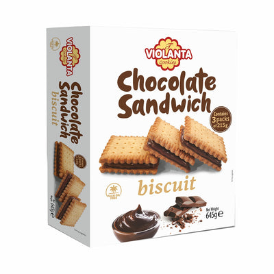 Costco UK Violanta Chocolate Sandwich Biscuits Dark Cream 645g- Buy online at McGrocer