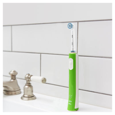 Oral-B Junior 6+ green electric rechargeable toothbrush (British brand)