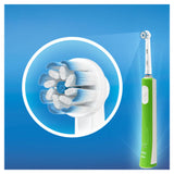 Oral-B Junior 6+ green electric rechargeable toothbrush (British brand)