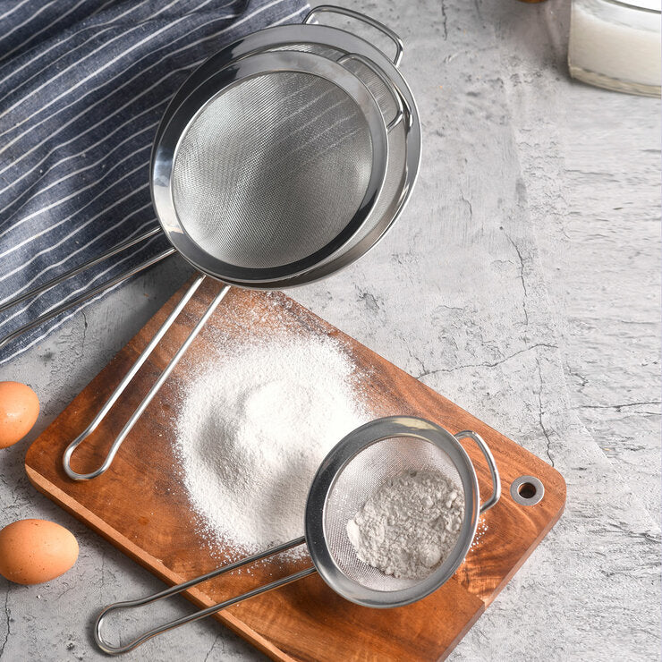 MIU stainless steel mesh strainer 3 piece set, UK version