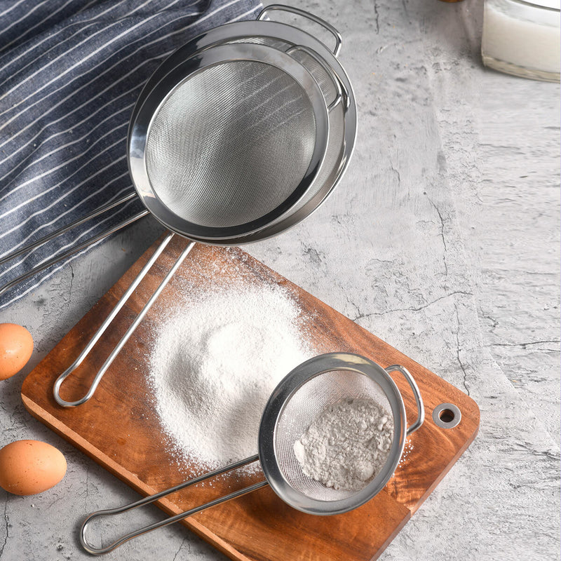 MIU stainless steel mesh strainer 3 piece set, UK version