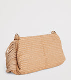 Maje raffia Miss M clutch bag H11cm x W22cm - British product