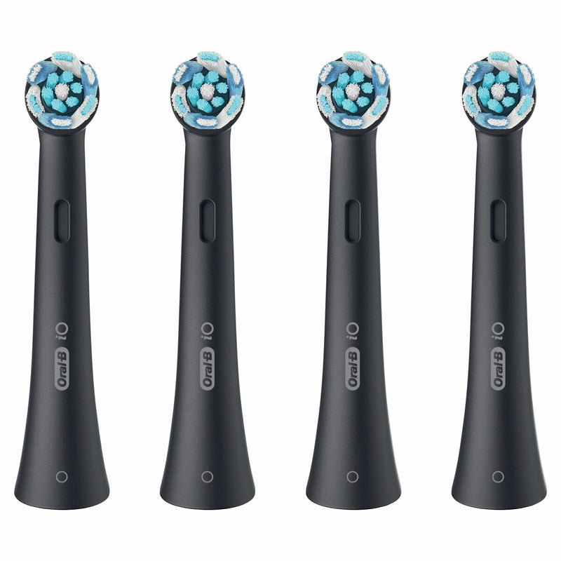 Oral-B iO Ultimate Clean black brush heads 4 pack, imported from the UK