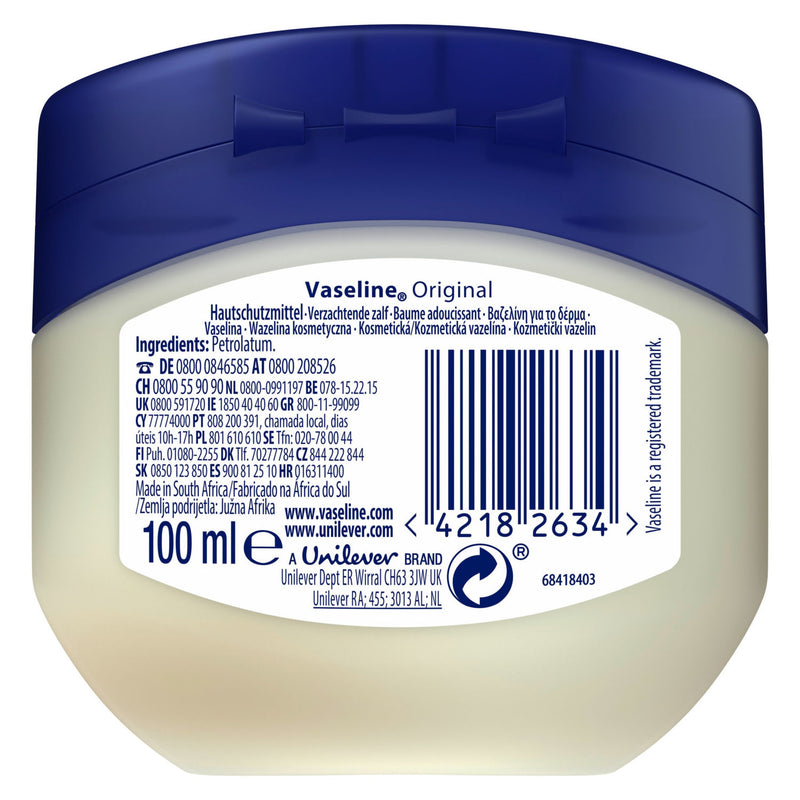 Vaseline Petroleum Jelly Original 100 ml (British brand)