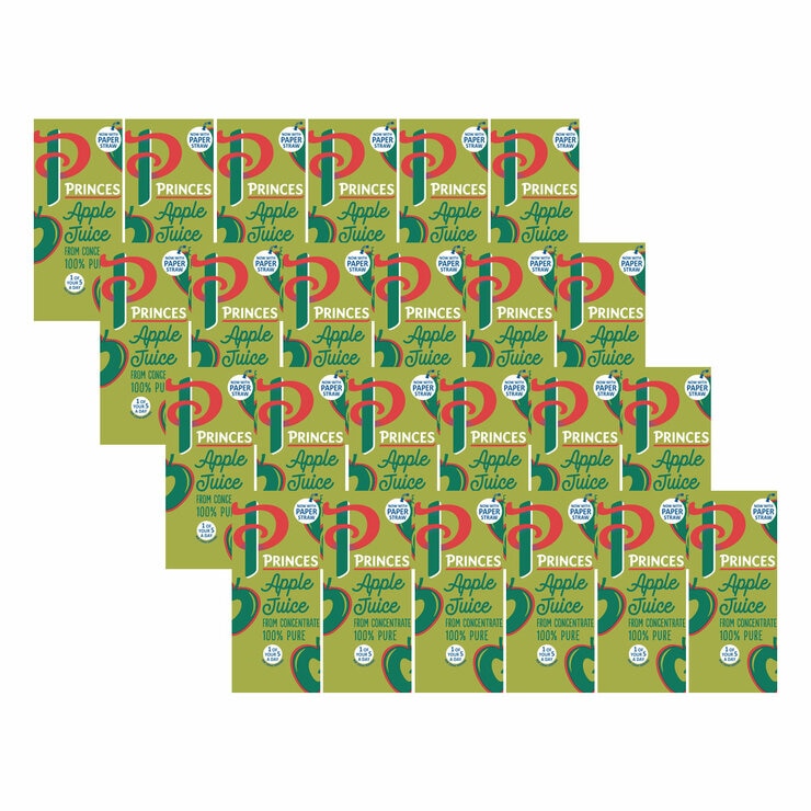 Princes apple juice 24x200ml cartons, imported from the UK