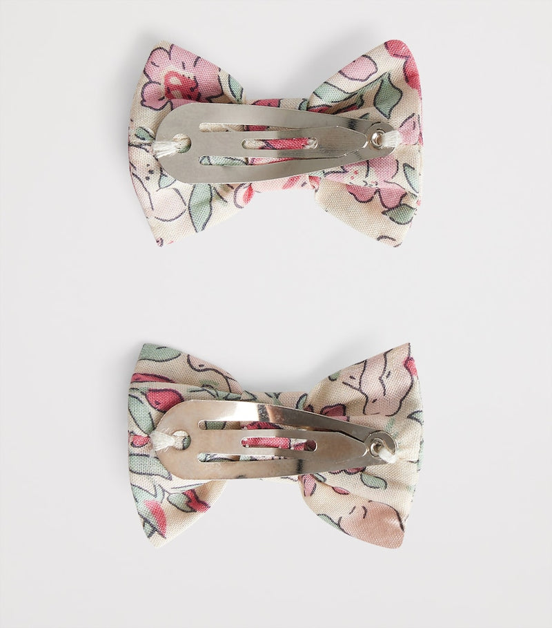 Bonpoint floral bow hair clips set of 2, UK version