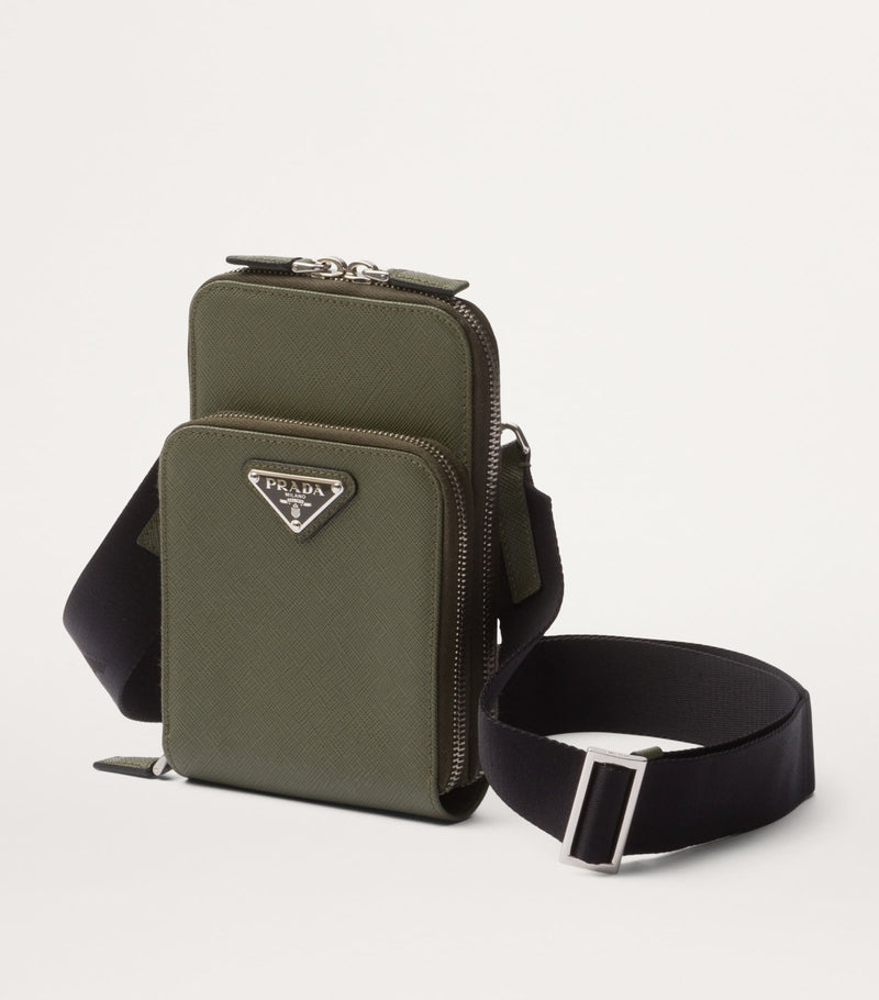 Prada Saffiano leather smartphone case, imported from the UK