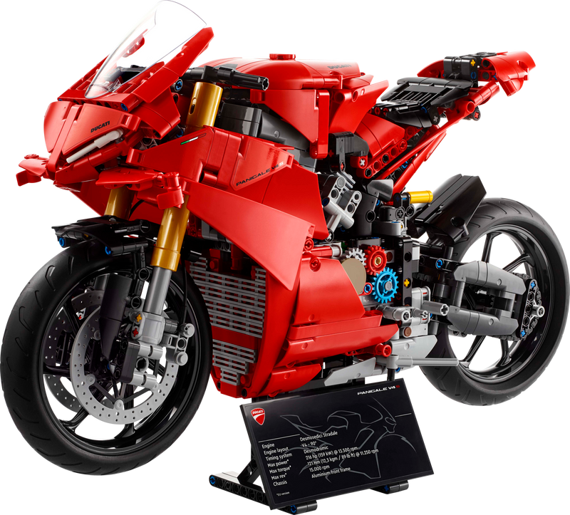 LEGO Technic Ducati Panigale V4 S Motorcycle 1603 Pieces - British product