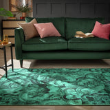 Habitat Malaki green flatweave rug 120x170cm (British brand)
